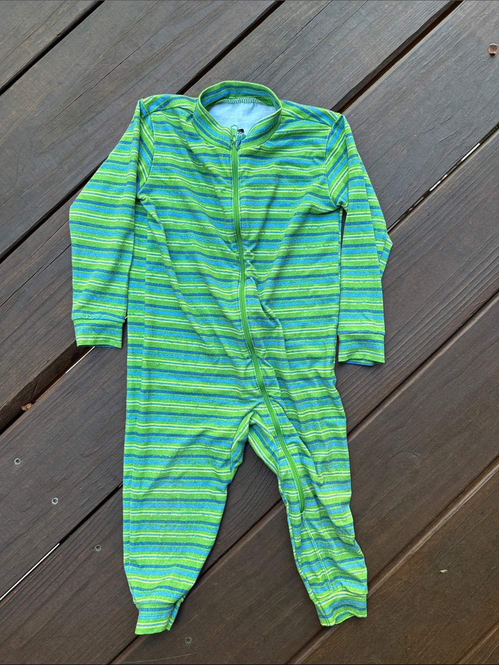 🌙 REI - Green Striped Bodysuit